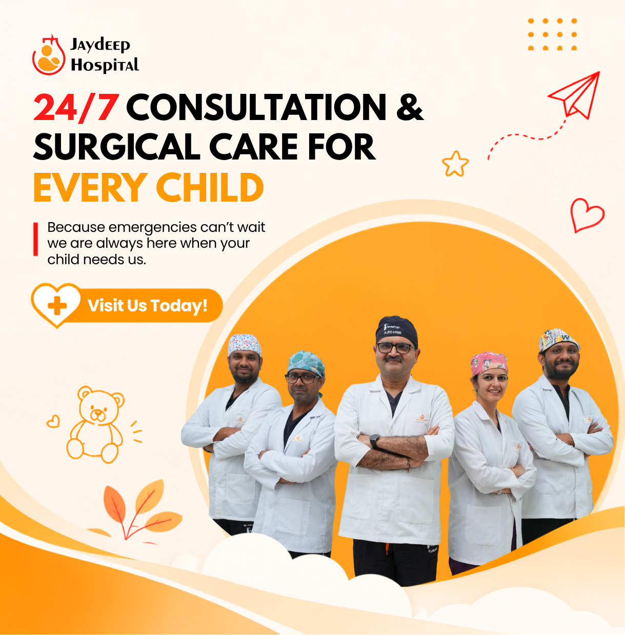 Best Team of Pediatric Surgeon in Ahmedabad