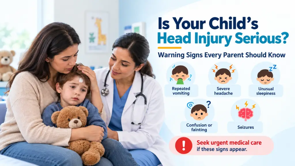 Childs Head Injury Serious Warning